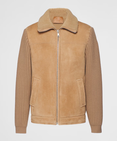 시어링 니트 자켓