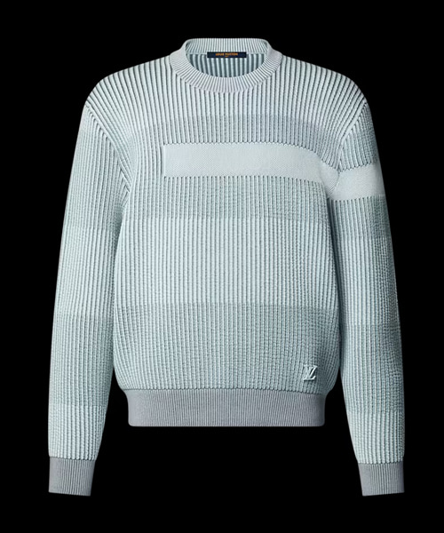 LV x 박서보 자카드 코튼 크루넥