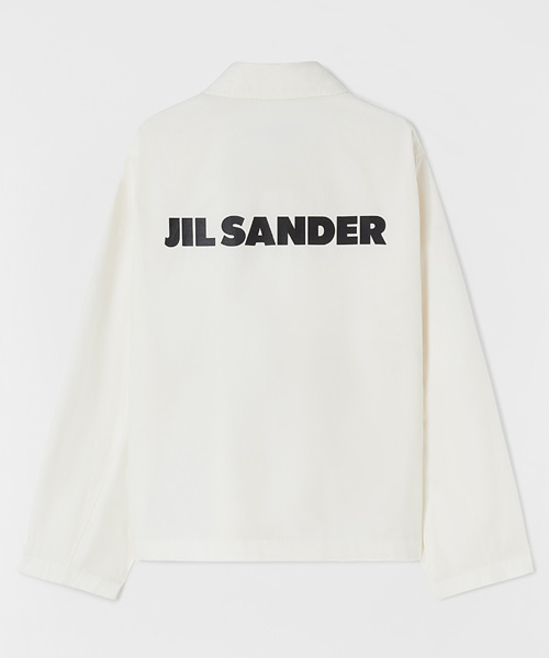 로고 프린트 경량 코튼 포플린 블루종 재킷