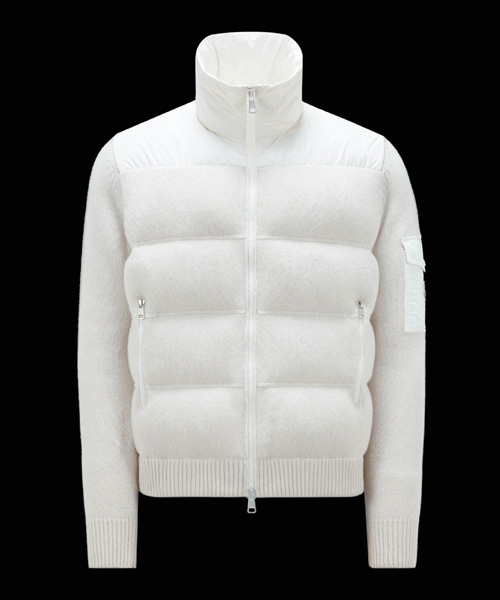 패딩 울 가디건 자켓