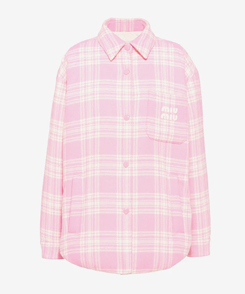 플래드 다운 자켓