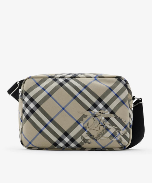 체크 크로스바디 백