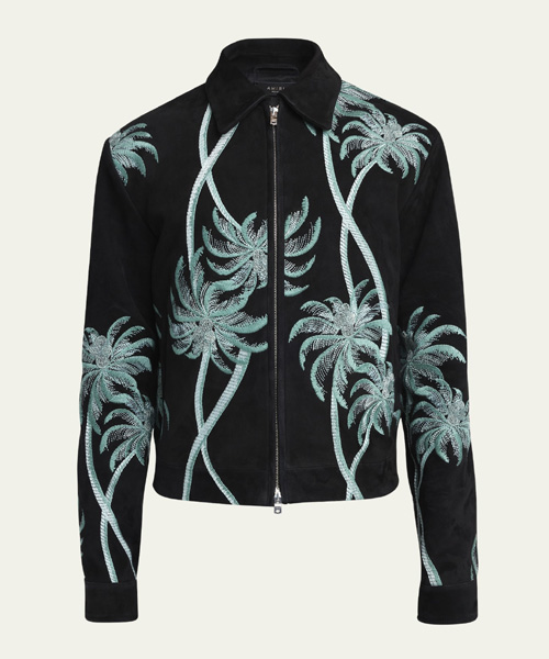 스웨이드 팜 블루종 자켓