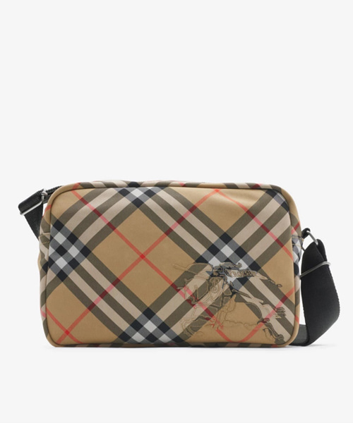 체크 크로스바디 백