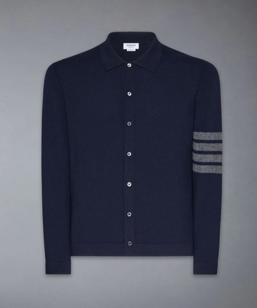 캐시미어 저지 스티치 4-바 셔츠
