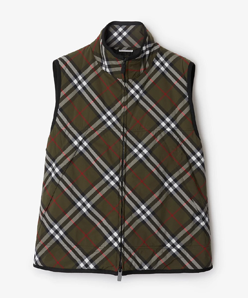 체크 나일론 질레