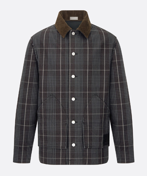 체크 오버셔츠 자켓