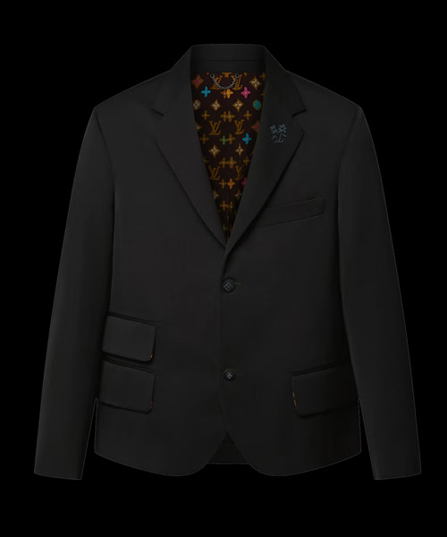 자수 시그니처 울 테일러드 재킷