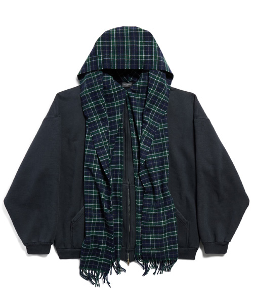 유니티 스포츠 아이콘 스카프 집업 후디