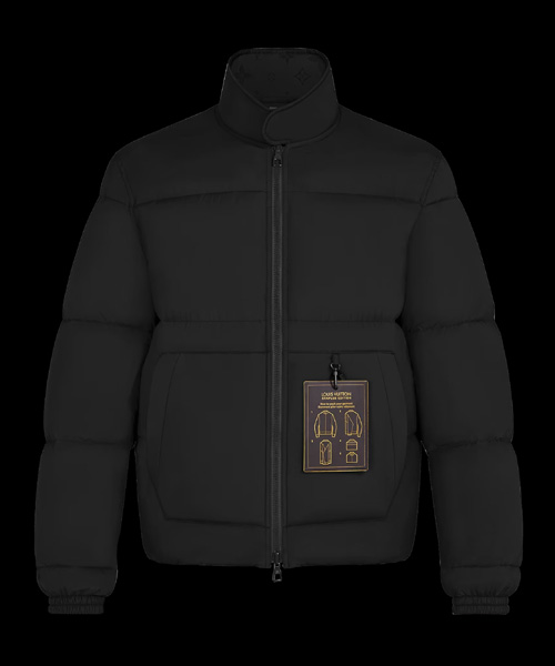 리버서블 모노그램 다운 블루종