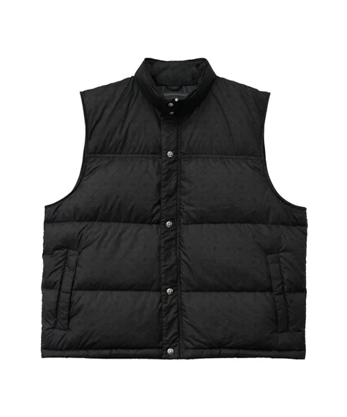 모노그램 크로스 패턴 푸퍼 베스트