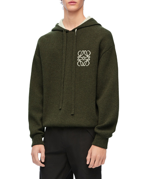 시그니처 자수 울 후디