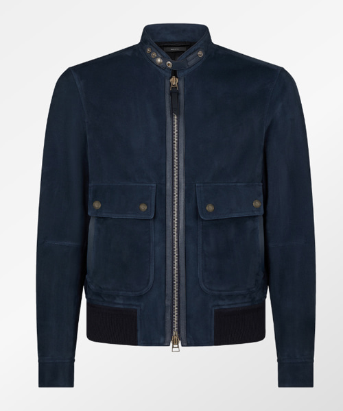 스웨이드 파이롯트 봄버 자켓