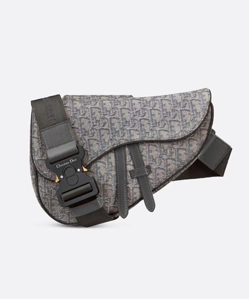 새들 백 루테늄 컬러드 디올 오블리크 자카드