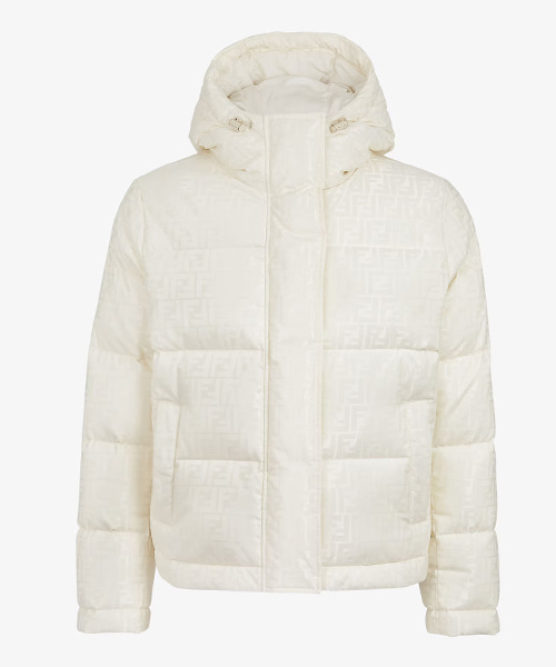 화이트 FF 나일론 다운 재킷