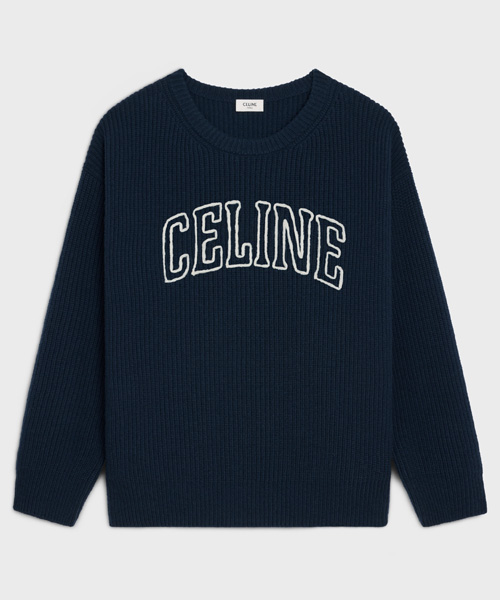 리브드 울 오버사이즈 스웨터