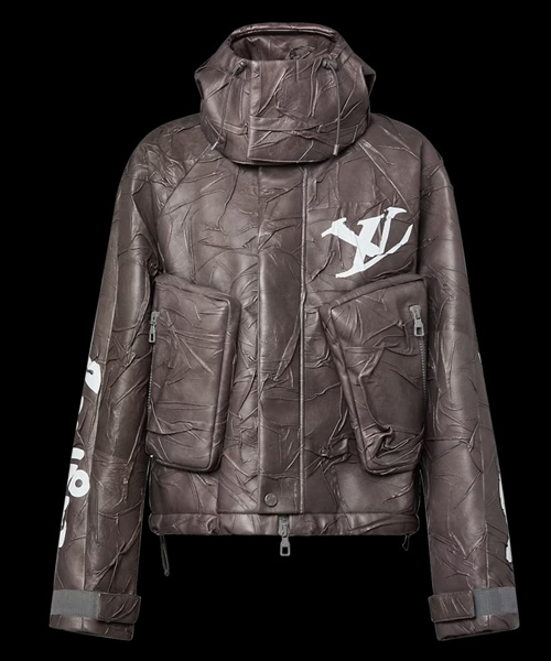 컴프레스드 레더 블루종