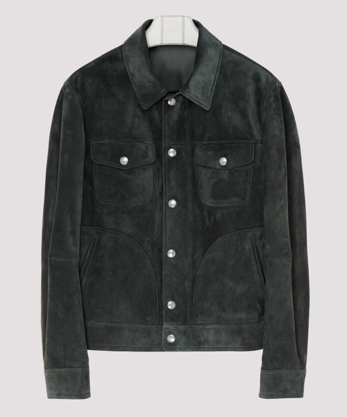 스웨이드 집업 자켓