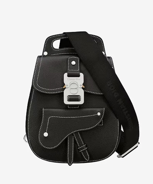 갤럽 미니 슬링백 그레인드 카프스킨 블랙