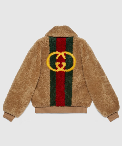 웹 시어링 봄버 자켓