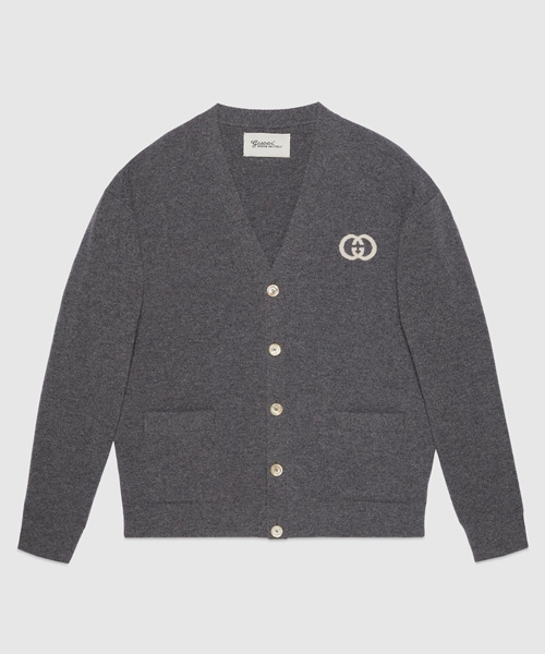 인터로킹 G 울 니트 가디건