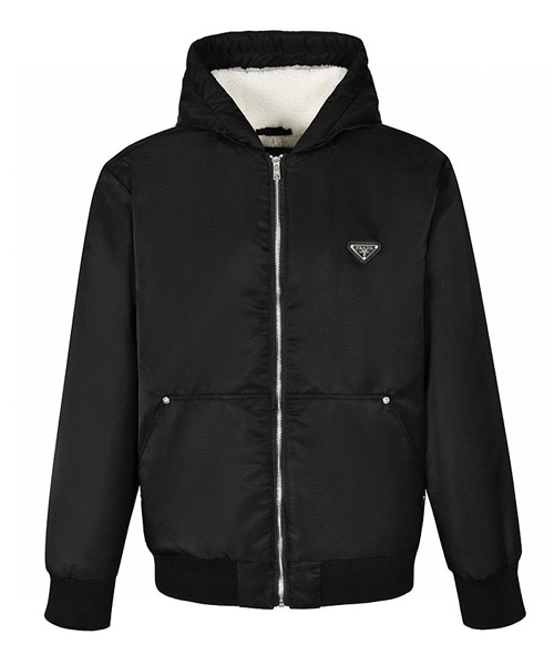 트라이앵글 패치 리나일론 후드 자켓