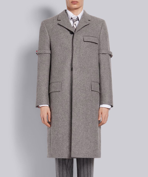 리무버블 그로그랭 암밴드 체스터필드 오버사이즈 코트