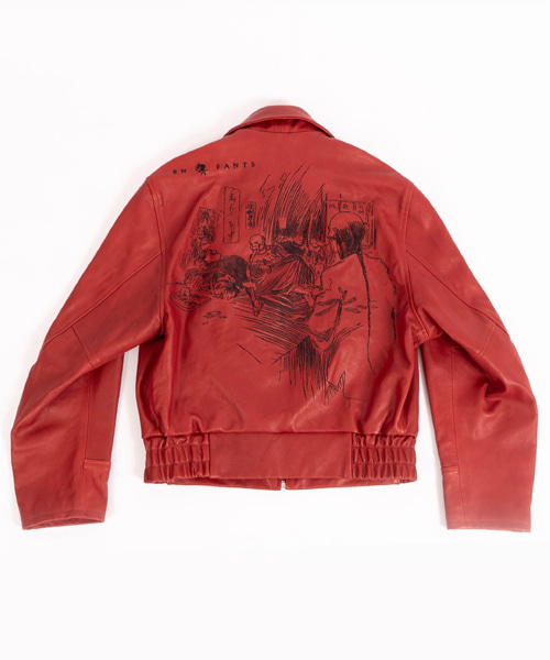 오피움 덴 프랭크 레더 집업자켓