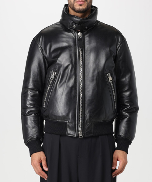 레더 봄버 자켓