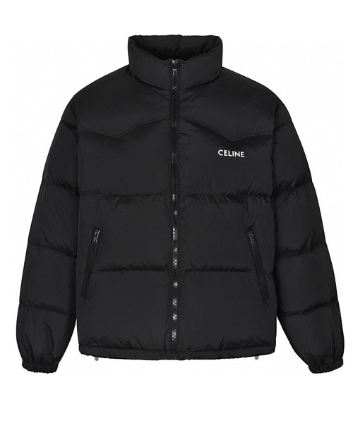 로고 프린팅 패딩 자켓