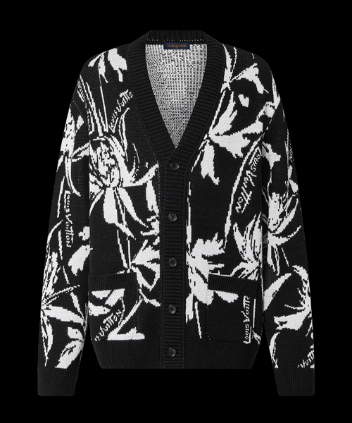 씨슬 자카드 가디건