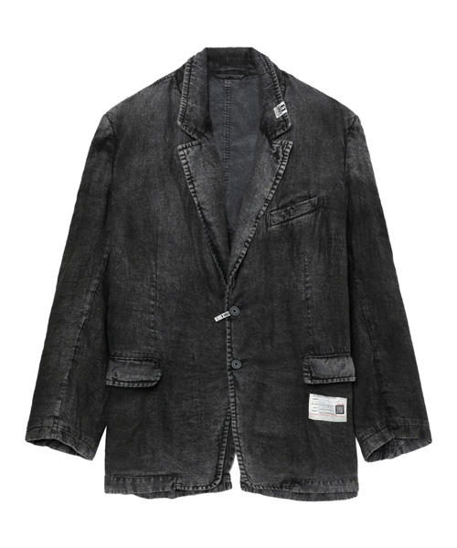 패디드 이펙트 리넨 자켓