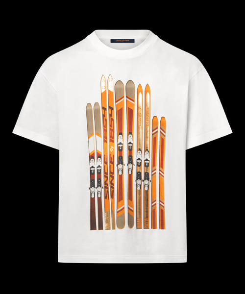 프린티드 코튼 티셔츠