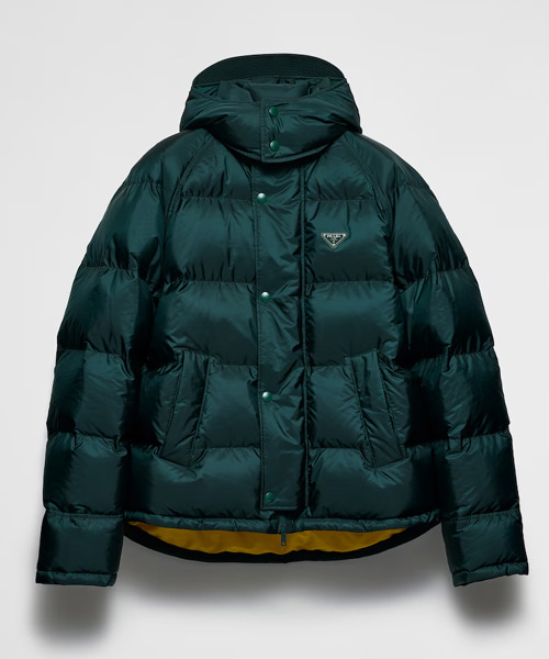 크롭 리나일론 다운 자켓