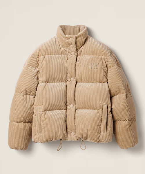 코듀로이 다운 자켓