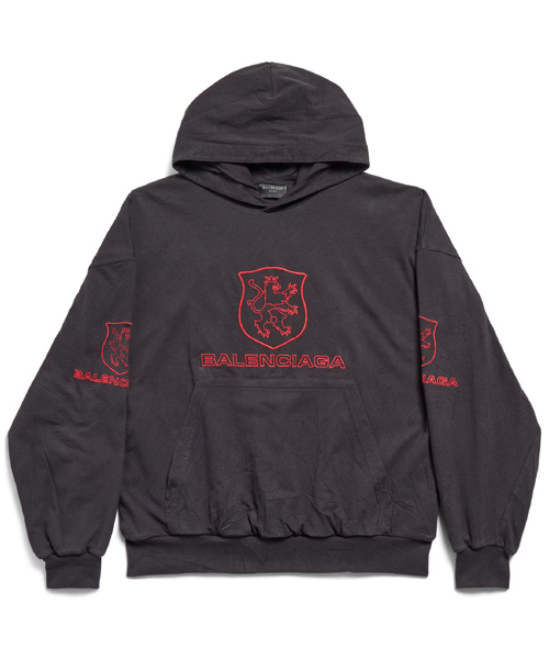 라이언 클럽 레귤러 핏 라인드 후디