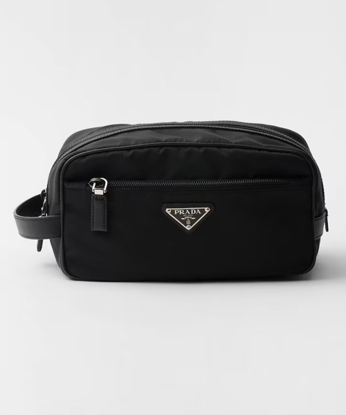 리나일론 사피아노 가죽 트래블 파우치