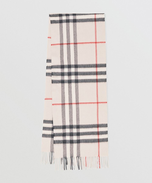 클래식 체크 캐시미어 스카프