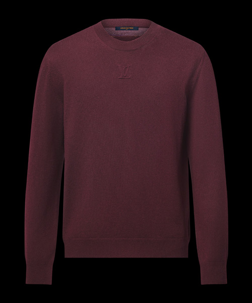 엠보스드 캐시미어 크루넥