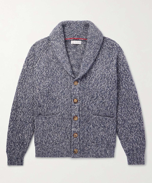 브이넥 이펙트 버튼 니트 가디건