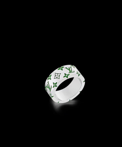 LV 모자이크 반지