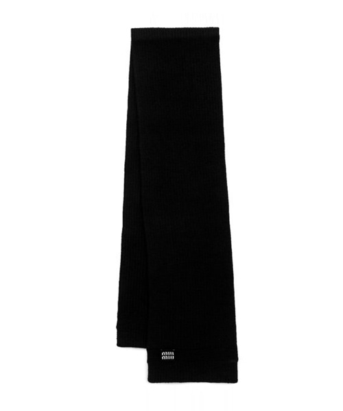 로고 캐시미어 울 머플러