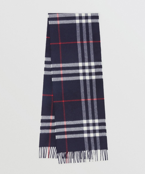 클래식 체크 캐시미어 스카프