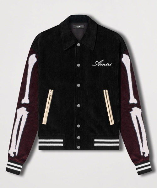 코듀로이 바시티 자켓