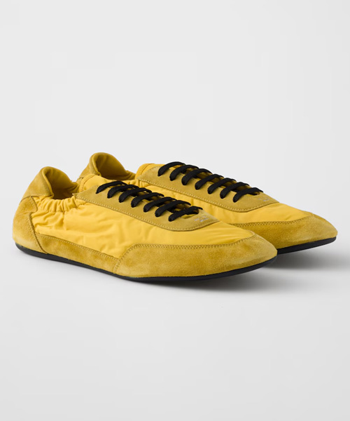 컬랩스 리나일론 스웨이드 엘라스틱 스니커즈