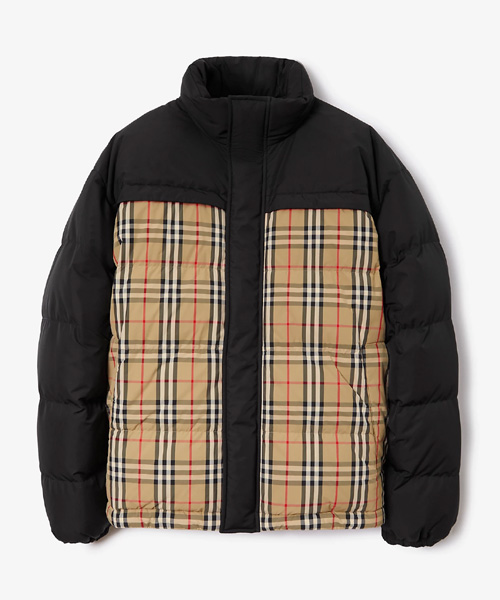 리버시블 체크 퍼퍼 재킷