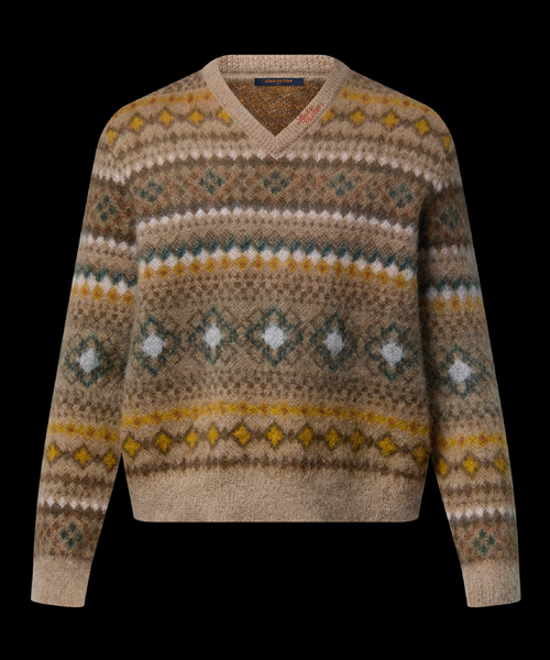 모헤어 블렌드 페어 아일 풀오버