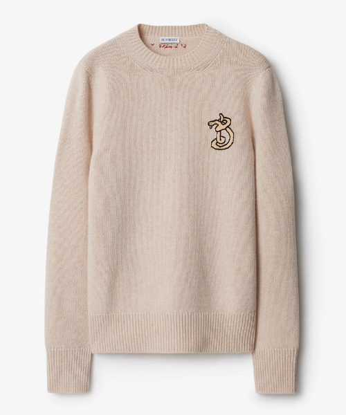 B 스네이크 울 캐시미어 스웨터