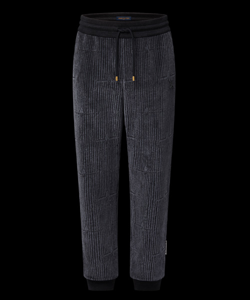 LV x 박서보 코튼 벨벳 트랙팬츠