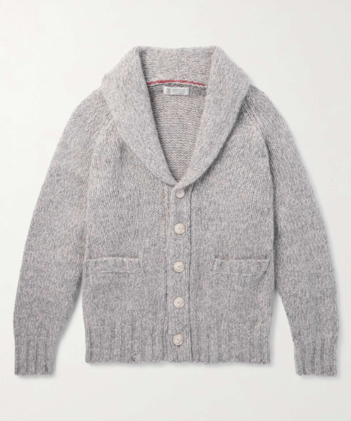 브이넥 이펙트 버튼 니트 가디건